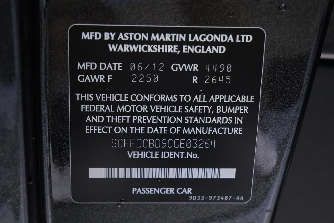2012 Aston Martin DBS (2008-2012) - Image 19 of 21