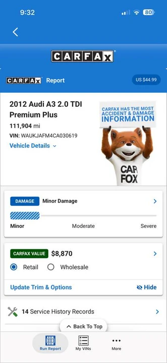2012 Audi 8V A3 - Image 16 of 16