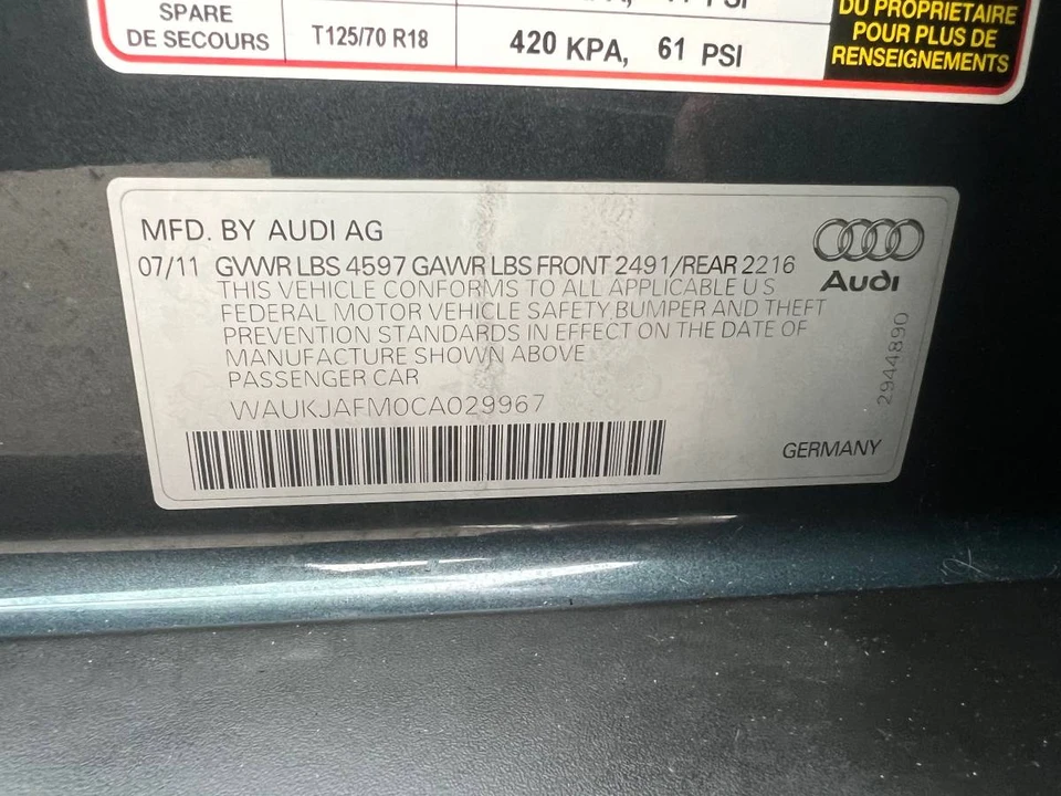 2012 Audi 8V A3 - Image 16 of 16