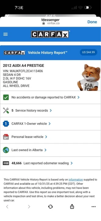 2012 Audi B8 A4 - Image 5 of 5