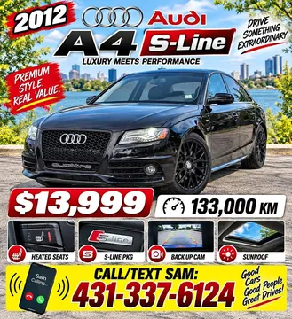 2012 Audi A4 S-Line Quattro