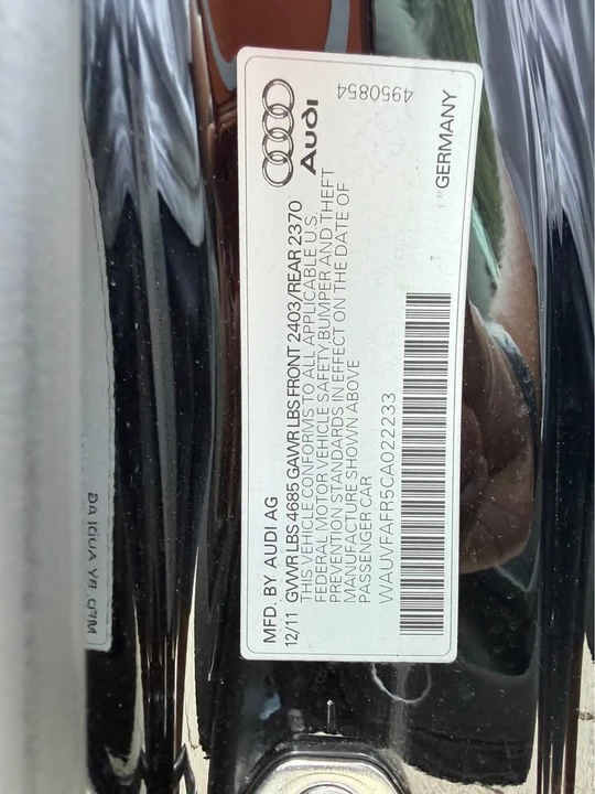 2012 Audi B8 A5 - Image 16 of 16