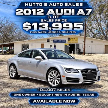 2012 Audi A7 Premium Quattro Sedan 4D