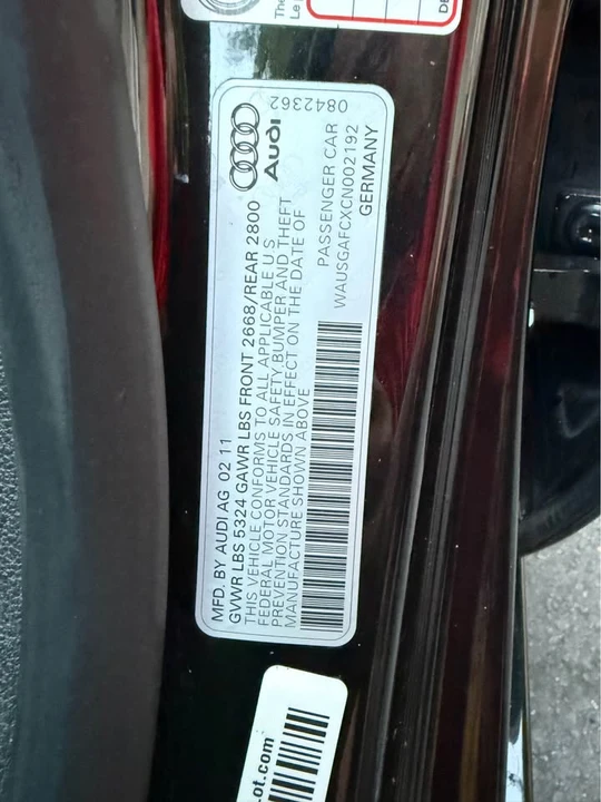 2012 Audi C7 A7 - Image 19 of 19