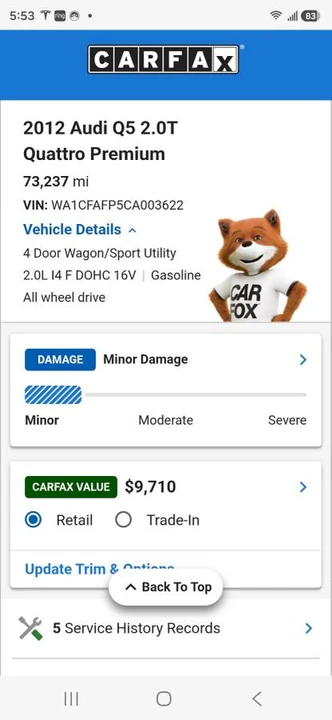 2012 Audi 8R Q5 - Image 14 of 14