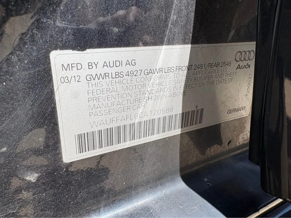 2012 Audi B8 A4 - Image 11 of 11