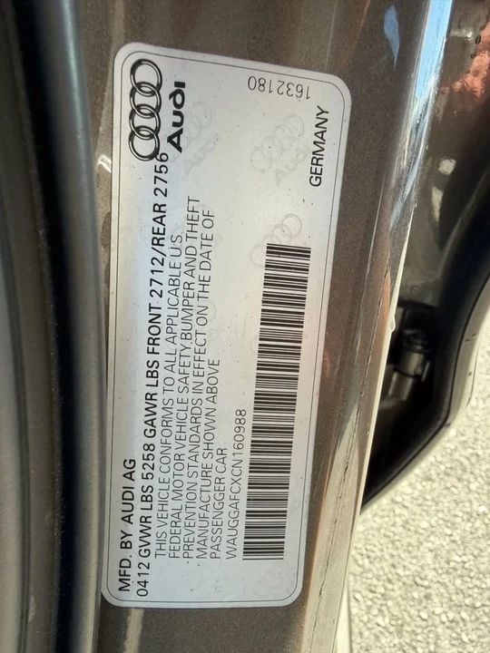 2012 Audi C7 A6 - Image 16 of 19