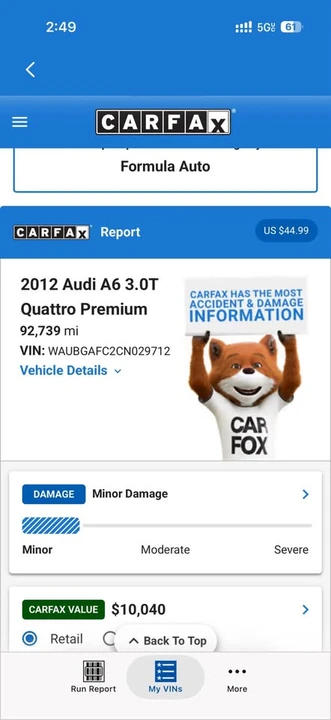 2012 Audi C7 A6 - Image 8 of 8