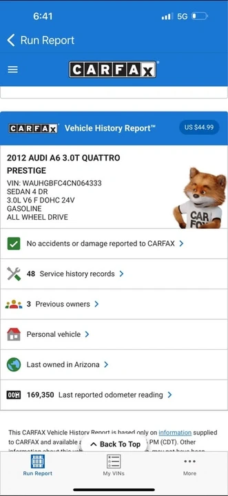 2012 Audi C7 A6 - Image 20 of 20