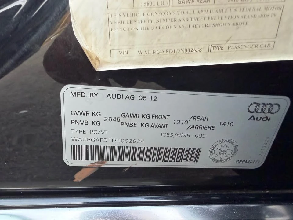 2012 Audi D4 A8 - Image 13 of 15