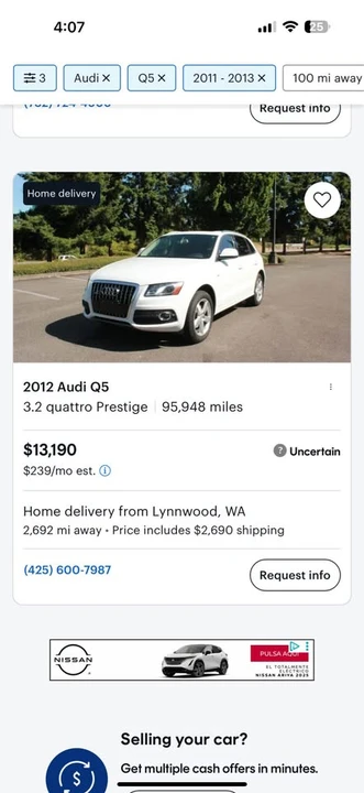 2012 Audi 8R Q5 - Image 2 of 14