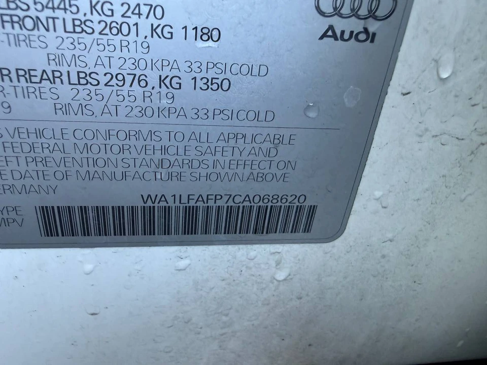 2012 Audi 8R Q5 - Image 18 of 18