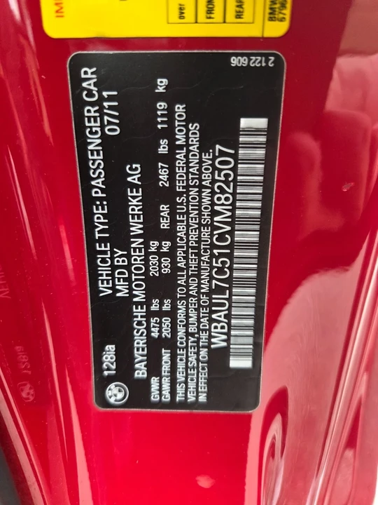 2012 BMW E81/E82/E88 1 Series - Image 15 of 15
