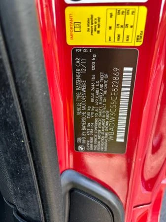 2012 BMW E93 3 Series Convertible - Image 21 of 21