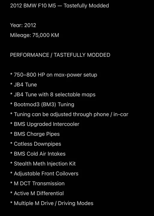 2012 BMW F10 M5 - Image 17 of 20