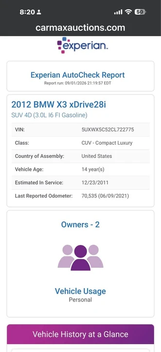2012 BMW F25 X3 - Image 11 of 13