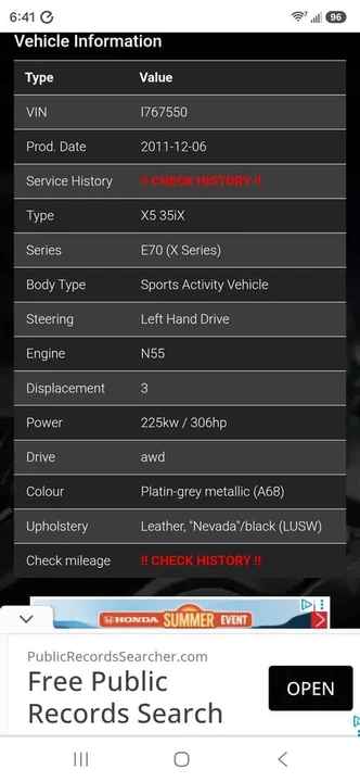 2012 BMW E70 X5 - Image 6 of 12