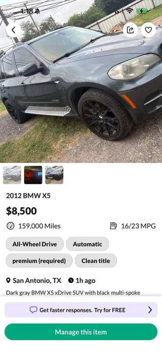 2012 BMW E70 X5 - Image 3 of 4