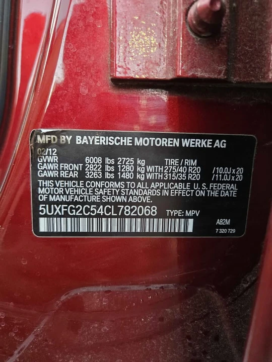 2012 BMW E71 X6 - Image 20 of 20