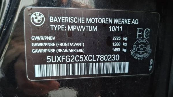 2012 BMW E71 X6 - Image 6 of 7