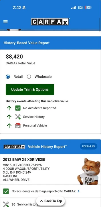 2012 BMW E70 X5 - Image 3 of 11