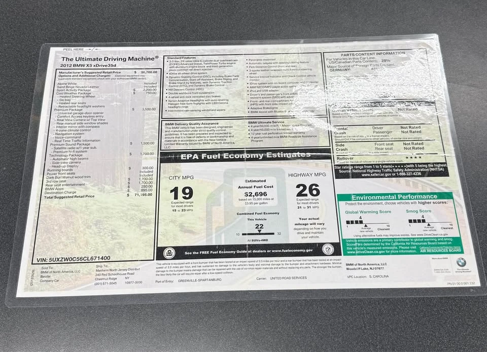 2012 BMW E70 X5 - Image 19 of 20