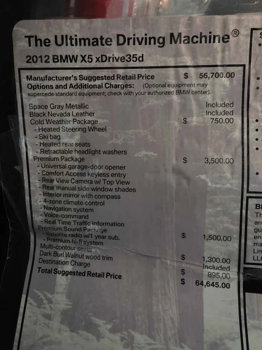 2012 BMW E70 X5 - Image 5 of 13