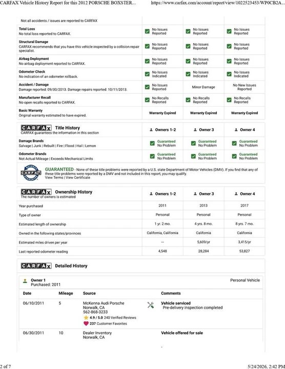 2012 Porsche 987 Boxster S - Image 11 of 16