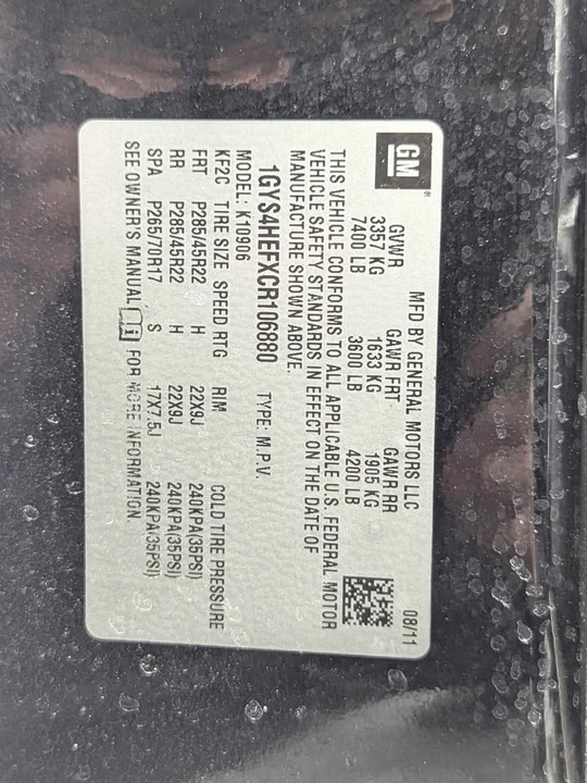 2012 Cadillac Escalade & EXT 3rd Gen - Image 7 of 7