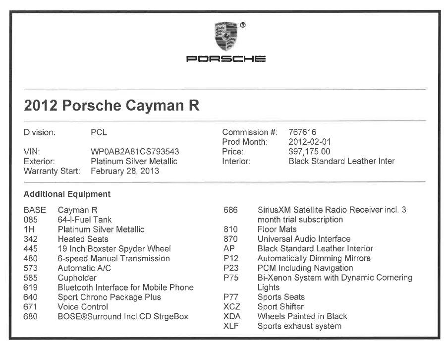 2012 Porsche 987 Cayman R - Image 23 of 31