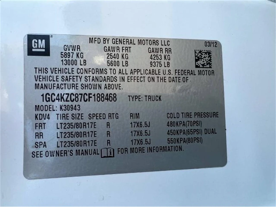 2012 Chevrolet Silverado Heavy Duty 2nd Gen - Image 7 of 17