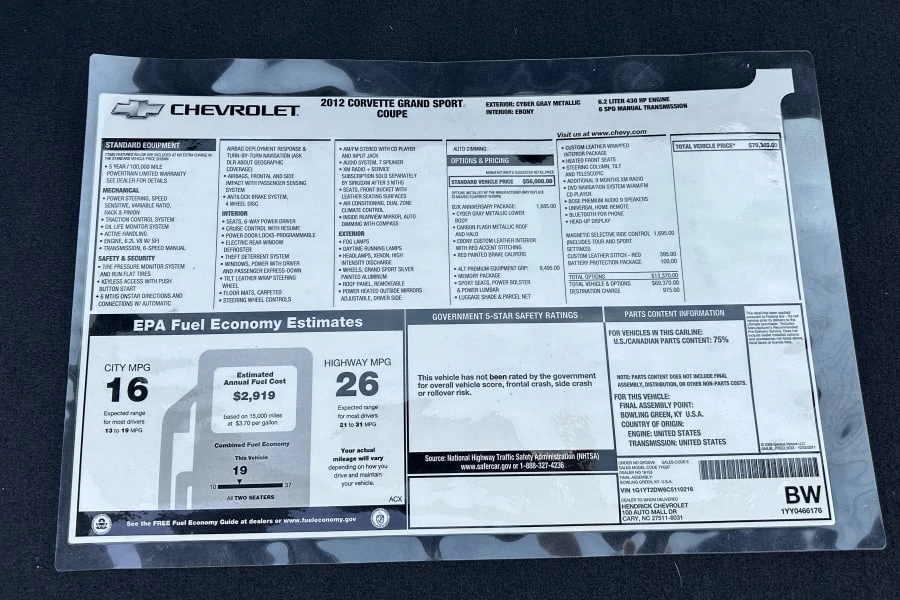 2012 Chevrolet Corvette Callaway - Image 6 of 7
