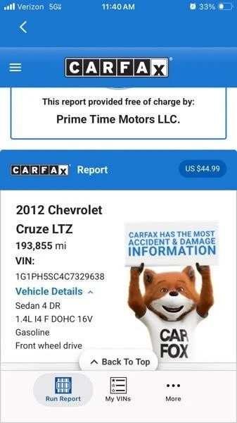2012 Chevrolet Cruze - Image 15 of 20