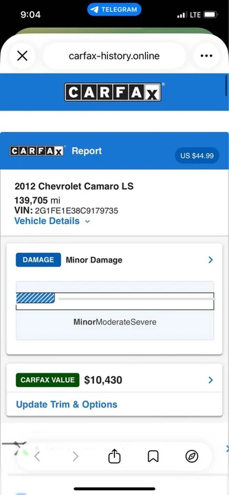 2012 Chevrolet Camaro 5th Gen - Image 12 of 13