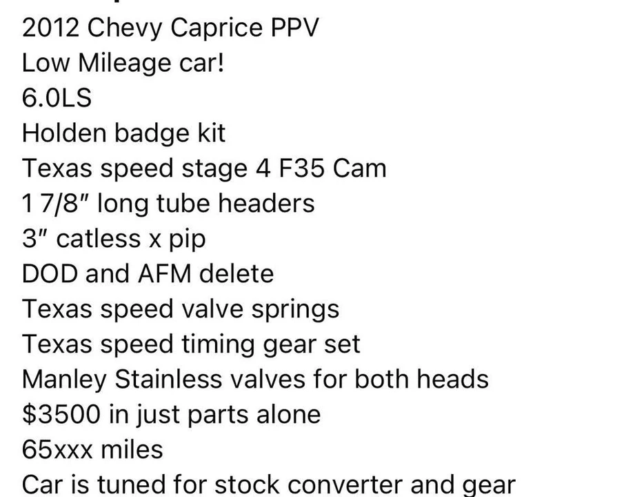 2012 Chevrolet Caprice - Image 7 of 7