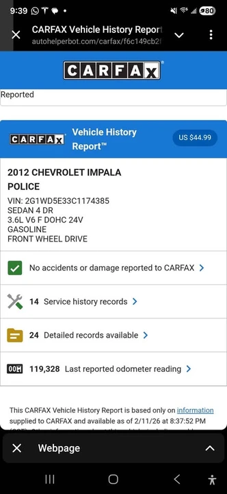 2012 Chevrolet Impala 9th Gen - Image 4 of 17