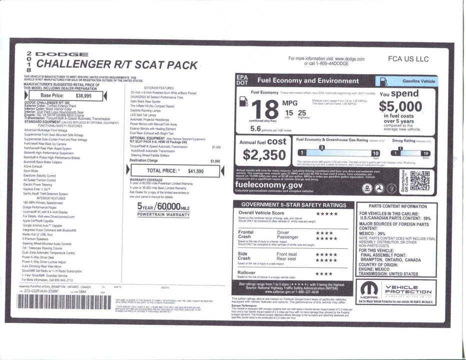 2012 Dodge Challenger 3rd Gen - Image 11 of 12
