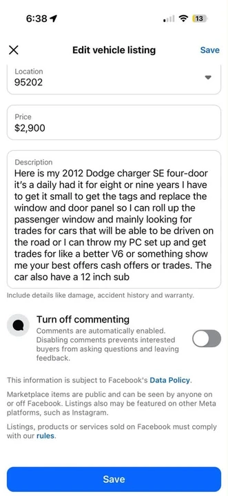 2012 Dodge Charger 7th Gen - Image 13 of 13