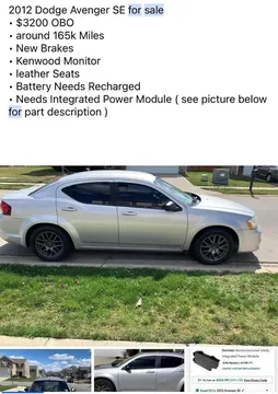2012 Dodge Avenger SE