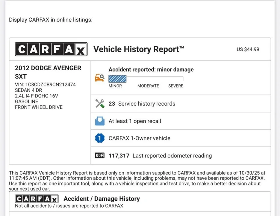 2012 Dodge Avenger Sedan - Image 8 of 9