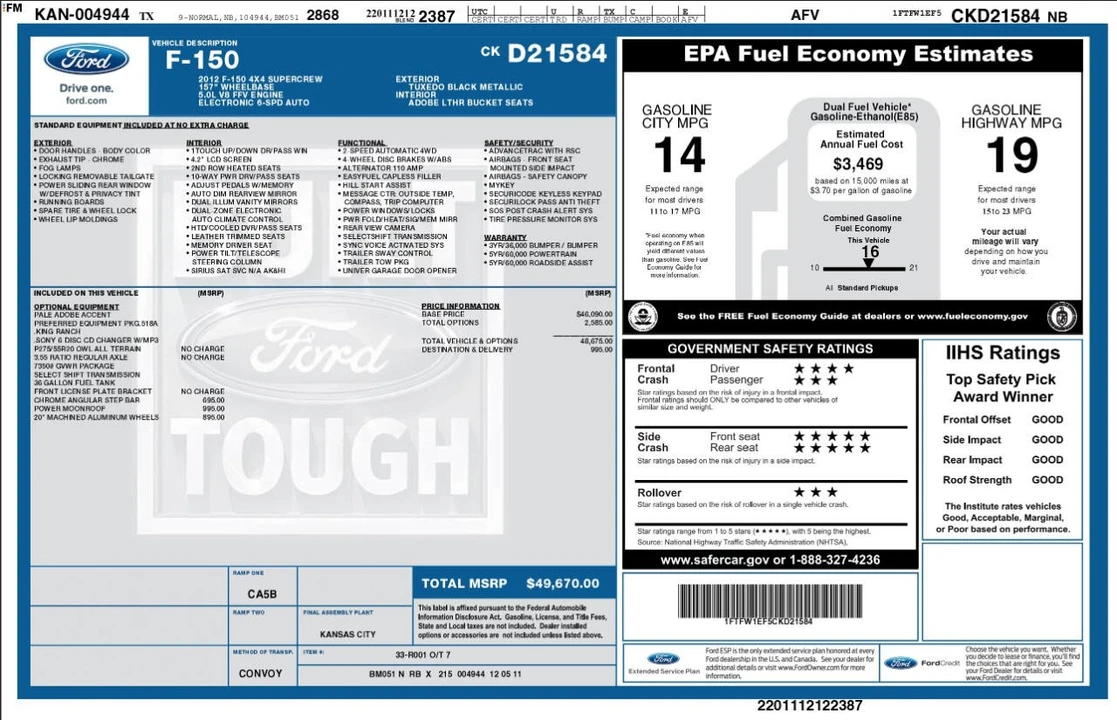 2012 Ford F-150 12th Gen - Image 4 of 12