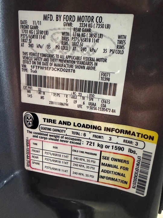 2012 Ford F-150 12th Gen - Image 19 of 19