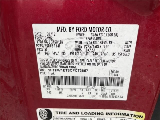 2012 Ford F-150 12th Gen - Image 2 of 21