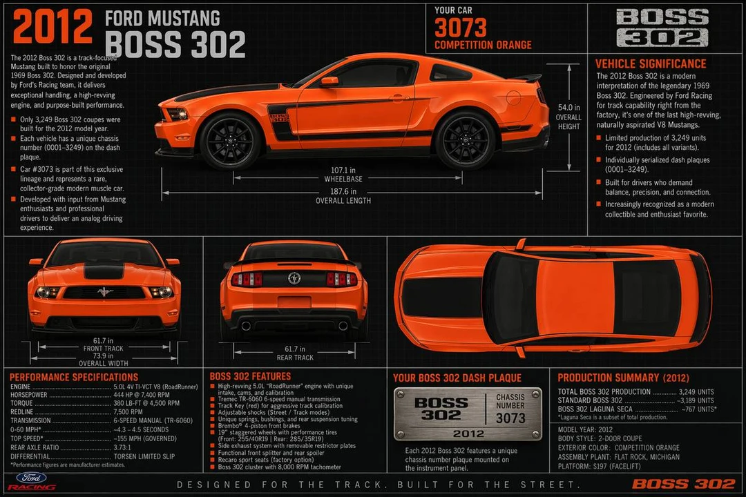 2012 Ford S197 Mustang Boss 302 - Image 3 of 13