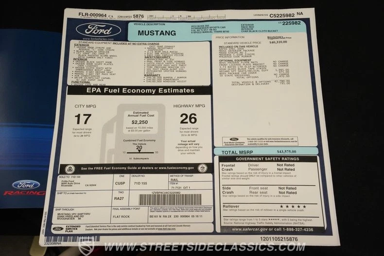 2012 Ford S197 Mustang Boss 302 - Image 26 of 30
