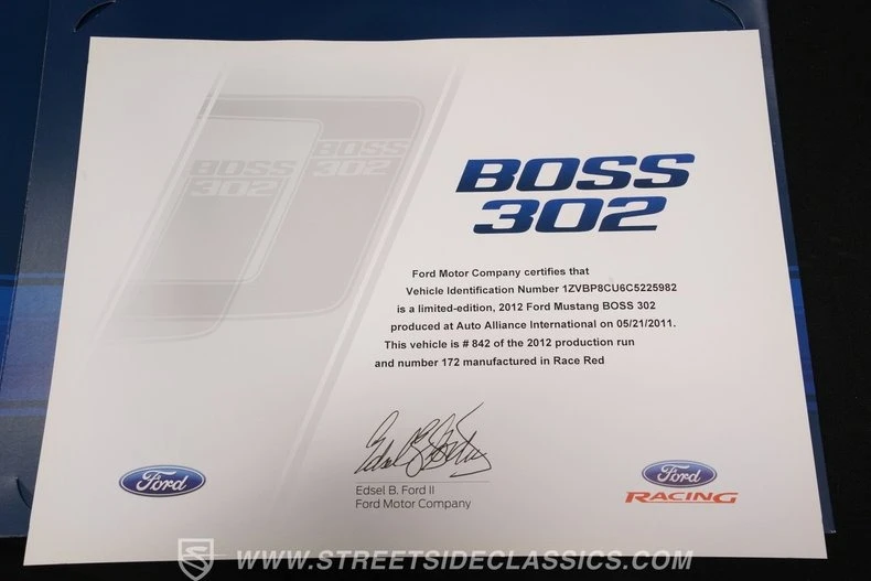 2012 Ford S197 Mustang Boss 302 - Image 27 of 30