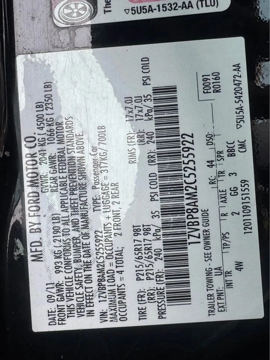 2012 Ford S197 Mustang - Image 12 of 12