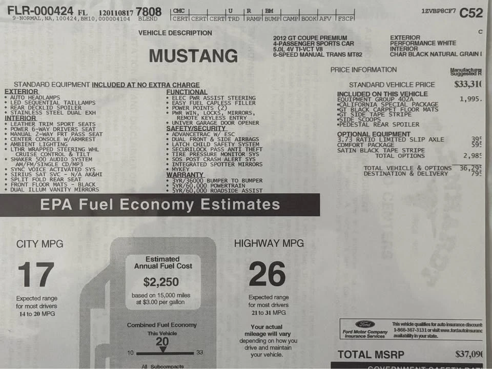 2012 Ford S197 Mustang GT - Image 13 of 16