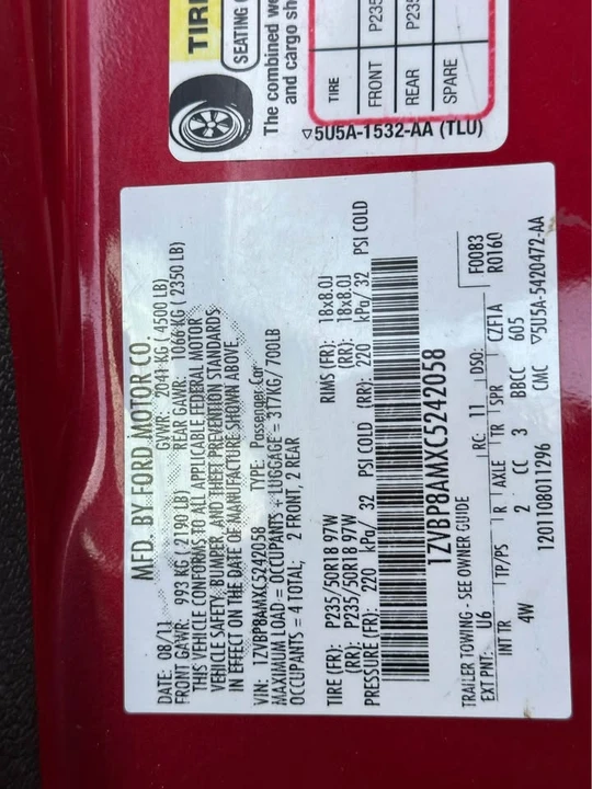2012 Ford S197 Mustang - Image 15 of 15