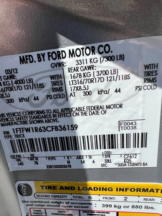 2012 Ford F-150 Raptor 12th Gen - Image 11 of 14
